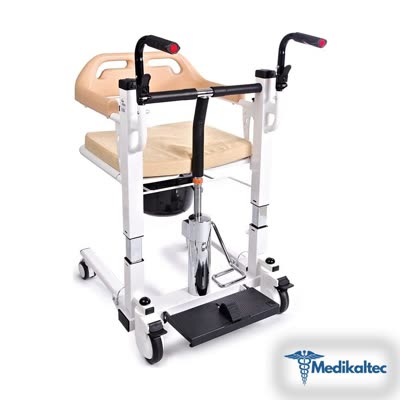Comfort Plus DM-160 Tuvaletli Tekerlekli Sandalye Manuel Ayak Pedallı