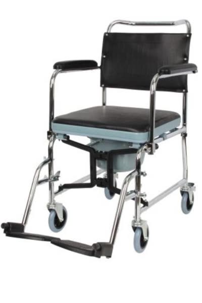 Poylin Klozetli katlanabilir tekerlekli sandalye (Model 2701)