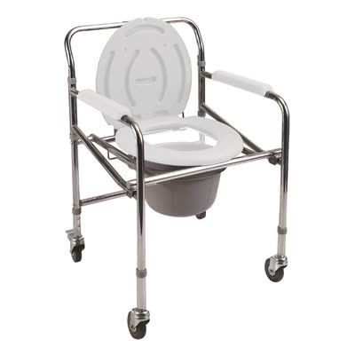 Poylin Klozetli katlanabilir tekerlekli sandalye (Model 5811)