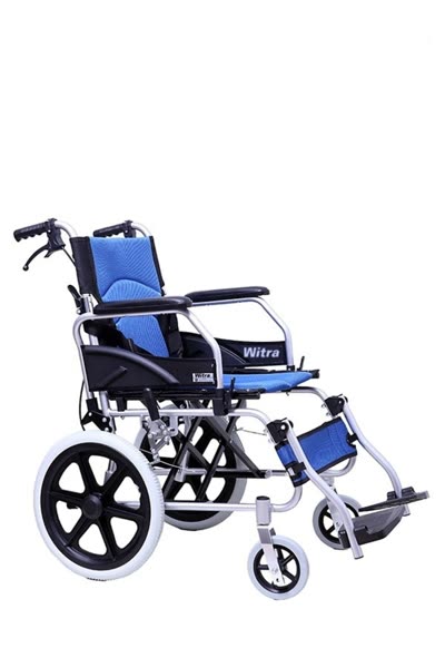 Emek Sağlık Witra alüminyum özellikli ultra hafif refakatçı frenli tekerlekli sandalye (Model 2877)